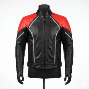 Chaquetas de Motociclista Personalizadas OEM de Alta Calidad para Hombre, Ropa Original de Motociclista en Cuero Genuino a Precio Razonable - Product Image 1