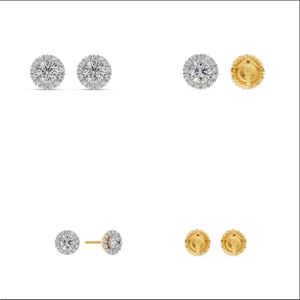 Pendientes de Diamantes Cultivados en Laboratorio de Súper Calidad, 1.38 Quilates, Claridad VS1, Diseño Indio Elegante, Oro Sólido de 10K, Baño de Rodio, IGI - Product Image 2