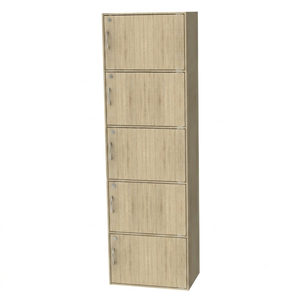 High Quality FURNIZONE 16_0021 Contemporary Modern Wood 5 Door <b>Lockable</b> Office Filing <b>Cabinet</b> Particle Board Home Furniture - Product Image 2