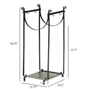 Porta Legna in Metallo Impermeabile, Supporto in Ferro per Legna da Ardere - Product Image 3