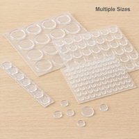 Butoirs plats transparents en PVC pour meubles, protection antichoc de surface 21x6mm
