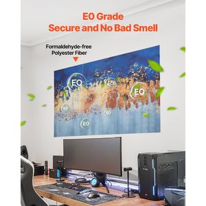 6 <b>Pack</b> <b>Pastel</b> Self-Adhesive Acoustic Panels 23.6 X 23.6 Inch for Home Art Decor - Product Image 4