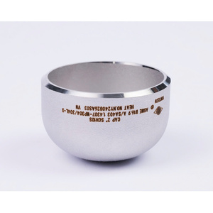 ฝาครอบท่อสแตนเลสขายส่งจากโรงงาน ASME B16.9 A SA403 แบบไร้รอยต่อและแบบเชื่อม ผิวเรียบ - Product Image 3