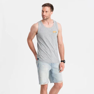 Débardeur Homme Sans Manches Style Urbain en Spandex/Coton Tricoté Respirant et Séchage Rapide - Prix de Gros - Product Image 1
