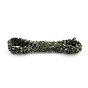 Military Green Camo 4mm Paracord Rope 550 Type Nylon Utility <b>Cord</b> for Camping, Survival, Craft and DIY Use - Product Image 1