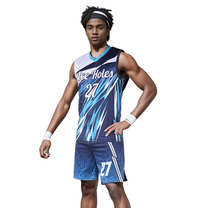 Uniforme de Voleibol Personalizado de Primera Calidad, Diseño OEM/ODM, Poliéster, Spandex, Paneles de Malla, para Universidad, Escuela, Club, Equipo - Product Image 3