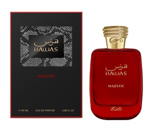 Perfume HAWAS MAJESTIC 100ml de RASASI Original Dubai, Eau de Parfum Árabe de Larga Duración para Hombre y Mujer - Product Image 1