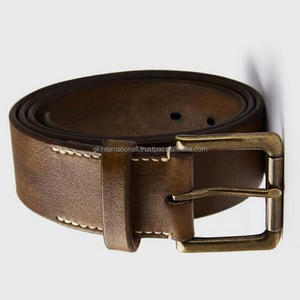 Premium Natural Harness Leather Casual <b>Belt</b> for <b>Men</b> in All Custom Sizes Vintage Look Handstitched <b>Men's</b> <b>Belt</b> and Accessories - Product Image 1