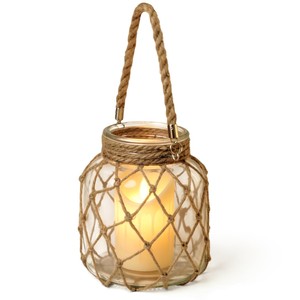 Lanternes rectangulaires en jute et en osier durables, écologiques et artisanales Aqdus Saleem |   Décoration multi-occasions en gros - Product Image 4