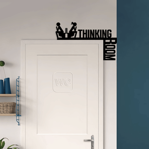 CIFbuy Letrero Metálico Divertido para Puerta de Baño, Decoración Creativa para el Hogar y la Oficina, Placas para Puerta para Servicio de Recogida Temu - Product Image 6