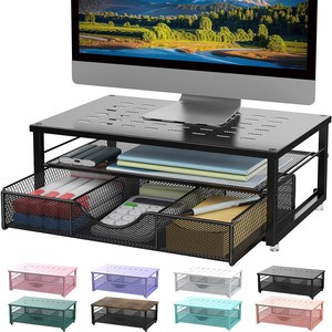 Aqdus Saleem Wood 3-Tier Mid Century Modern Desk Organizer with <b>Planter</b>-Wholesale Pen Holder Stand - Product Image 4