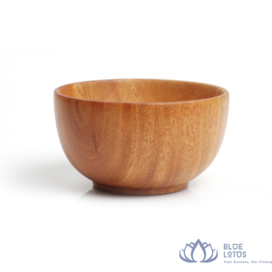 TOP SELLER | Wooden <b>Bowl</b> Salad Fruit Serving Basin for Camping Use Modern Luxury Design Eco-Friendly From <b>Blue</b> Lotus Farm - Product Image 1