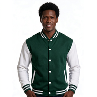 Veste universitaire personnalisée avec personnalisation varsity pour les marques de vêtements d'extérieur varsity, mélange de laine avec boutons-pression