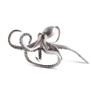 Sculpture de pieuvre en aluminium de luxe pour la maison, design métallique sculptural haut de gamme pour la décoration intérieure nautique haut de gamme - Product Image 1