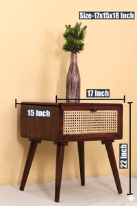 Mesa de Centro Funcional de Madera con Gran Superficie y Estante, Muebles Hechos a Mano para Salas de Estar Familiares - Product Image 4