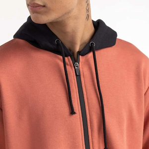 Service OEM en gros – Sweats à capuche zippés de qualité supérieure pour hommes, différents styles, en coton et polyester, pour l'hiver, décontractés - Product Image 4
