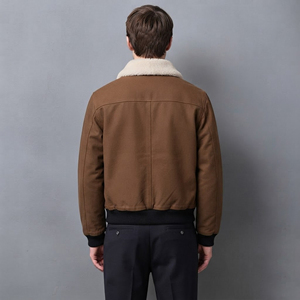 2026 OEM Premium Quality <b>Custom</b> Vintage Oversized Casual <b>Denim</b> Winter <b>jacket</b> windproof Wool-Lined Men's <b>denim</b> <b>jacket</b> - Product Image 3
