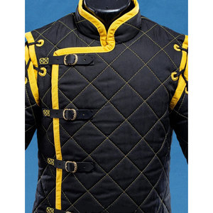 Custom Medieval Padded Gambeson Coat Thick Cotton Aketon For Larp Cosplay Viking Wearing Protective Gear Jacket - Product Image 2