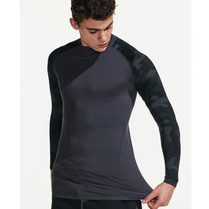 Vente en gros de chemises de compression à manches longues pour hommes, personnalisées, MMA UPF50+, anti-UV, respirantes, à séchage rapide, sublimation - Product Image 4