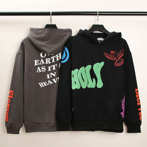 เสื้อฮู้ดดี้ผู้ชายทรงปกติ ผ้าหนา 370 กรัม พิมพ์ลายด้านหน้าด้วยเทคนิค Heat-transfer โลโก้ 3 มิติแบบนูน ผ้าคอตตอนผสม - Product Image 5