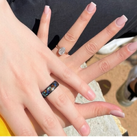 Bague en tungstène incrustée de pierres naturelles de 8 mm pour homme, lapis-lazuli, œil de tigre, turquoise, alliance en or, bijoux de mode