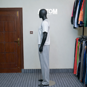 Nuevo conjunto de camiseta y pantalón de streetwear con estampado personalizado y efecto desgastado por el sol, de alta calidad, estilo casual, 2 piezas. - Product Image 3