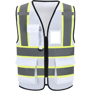 Chaleco de seguridad reflectante con construcción de tela de malla y tiras, chaleco reflectante de seguridad, subido por Dress Sports - Product Image 1
