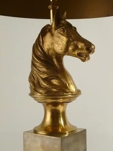 Lámpara con Escultura de Cabeza de Caballo, Estilo Ecuestre, Moderna, Ecológica, Duradera, Decoración de Acero Inoxidable, Estilo Vintage Clásico Real para Interiores - Product Image 4