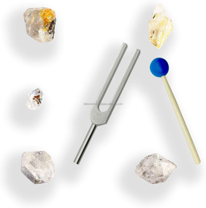 ส้อมเสียง528Hz สำหรับซ่อมแซมและบำบัด DNA เครื่องมือพลังงาน Solfeggio Chakra ในสีเงินเสร็จสิ้นความรักความถี่ MI528 Hz - Product Image 6