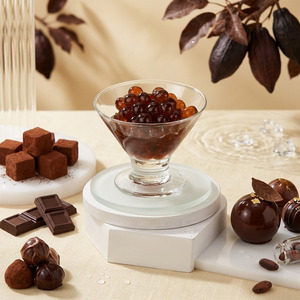 Perles de jus éclatantes de chocolat premium, garniture prête à consommer pour les boissons au bubble tea, ingrédients fabriqués à Taïwan - Product Image 4