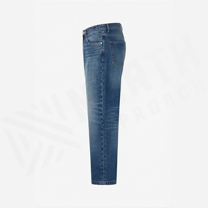 A.P.C. Jean en denim coupe droite pour homme, taille haute, coupe classique, en coton délavé, style décontracté, pantalon d'automne - Product Image 3