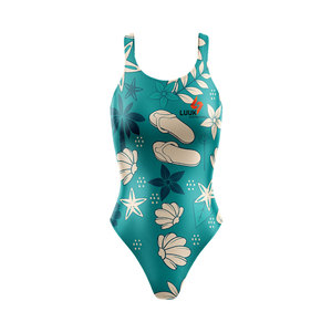 Traje de Baño de Una Pieza para Mujer, Personalizado, Ecológico, Transpirable, Antibacterial, Resistente al Viento, Talla Grande, de Secado Rápido, Sin Costuras - Product Image 4