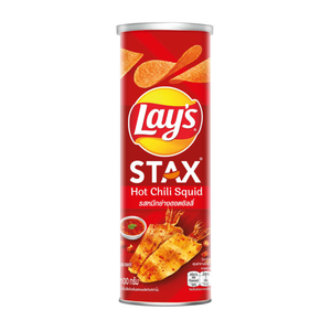 Chips de pommes de terre Lay's Stax Hot Chili Squid 90g Halal, croustillantes, prix compétitif, vente en gros, exportation - Product Image 1