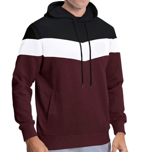 Sudadera Ligera Gris Jaspeado para Hombre con Rayas Negras en las Mangas - Sudadera con Capucha de Corte Ajustado y Contraste - Sudadera Deportiva - Product Image 4