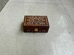Solid Acacia Wood Storage <b>Box</b> Resin Inlay Rectangular Organizer Case Decorative <b>Keepsake</b> <b>Box</b> for Office Hotel - Product Image 1