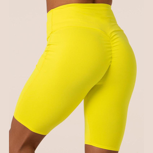 Shorts Deportivos Ajustados para Mujer, Transpirables, de Secado Rápido, Ecológicos, con Logotipo Personalizado, Tacto Suave, Cintura Alta, Estilo Biker, Spandex - Product Image 3