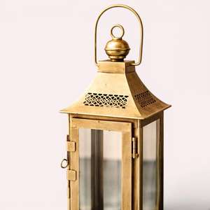Farol de Metal con Base de Vidrio para Exteriores, Estilo Europeo, Decoración de Jardín, Modelo de Portavelas, Adornos de Hierro, Faroles de Viento - Product Image 5
