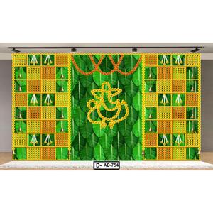 Bannière numérique multicolore imprimée 5x8 pieds pour événements culturels, mariages, festivals, décors de scène et présentations - Product Image 2