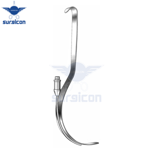Retractor Deaver de 33 cm (13 Pulgadas) de Ancho y 25 mm con Iluminación de Fibra Óptica, Retractor Quirúrgico Reutilizable de Acero Inoxidable - Product Image 4