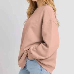 Sudadera de mujer de tela suave y cómoda, estilo streetwear, con bordado personalizado, sudadera extragrande para mujer, personalizada. - Product Image 5