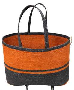 Cesta de almacenamiento tejida de yute natural con asas, organizador multiusos para lavandería, picnic, decoración del hogar y almacenamiento. - Product Image 4