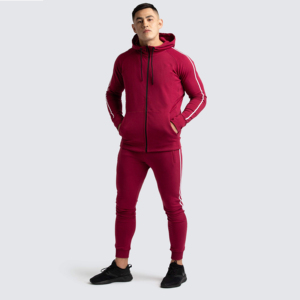 Survêtement d'hiver confortable 100 % coton pour homme, à capuche, couleur unie, impression personnalisée, pull en polaire chaud et respirant, style vintage - Product Image 1
