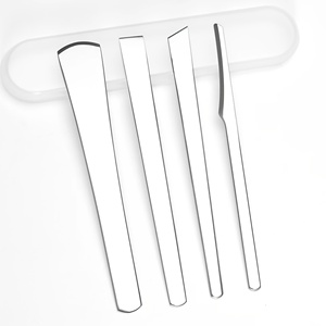 Classic 4-Piece Stainless Steel 3 1 Professional Foot Rasp Ingrown Toenail Removal <b>Kit</b> Double-Sided Pedicure Tools - Product Image 2