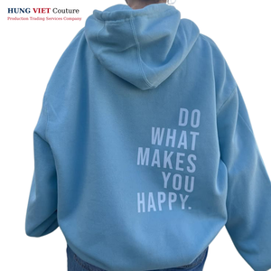 เสื้อมีฮู้ดแบบสวมหัวสำหรับผู้ชายโอเวอร์ไซซ์ผ้าฝ้ายเทอร์รี่ทรงหลวมไหล่ปล่อยย้อมสีธรรมดาแขนยาวแบบออกแบบได้ตามต้องการ - Product Image 1