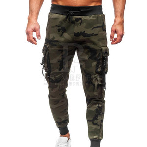 Pantalon cargo décontracté pour homme, coupe slim, taille mi-haute, fermeture boutonnée, 100% coton, respirant et écologique - Product Image 4