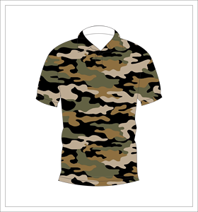 Camiseta Polo de Camuflaje para Hombre en Verde Oliva, Beige y Marrón, Manga Corta, Casual, Táctica, para Golf - Product Image 4