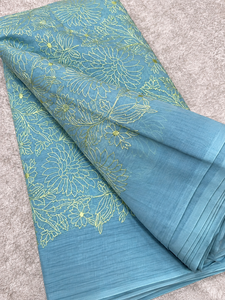 Tela de Chifón Bordada Malty Dobby, 100% Poliéster, Transpirable, Ecológica, para Bodas, Color Personalizado, Suministro Textil, Exportaciones - Product Image 2