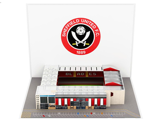<b>Sheffield</b> United FC 3D Pop-Up Stadium Greeting Card Digital <b>Printing</b> Gloss Lamination Rectangle Shape - Product Image 1