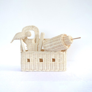 Juego de herramientas de ratán hecho a mano, juguetes en miniatura para niños, juguete de simulación para niños y niñas - Product Image 2