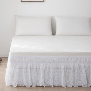 Jupes de lit de luxe personnalisées imprimées de qualité supérieure, 100 % coton, imperméables et écologiques - Product Image 1
